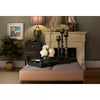 3 Piece Tall Wood Tabletop Candlestick Set