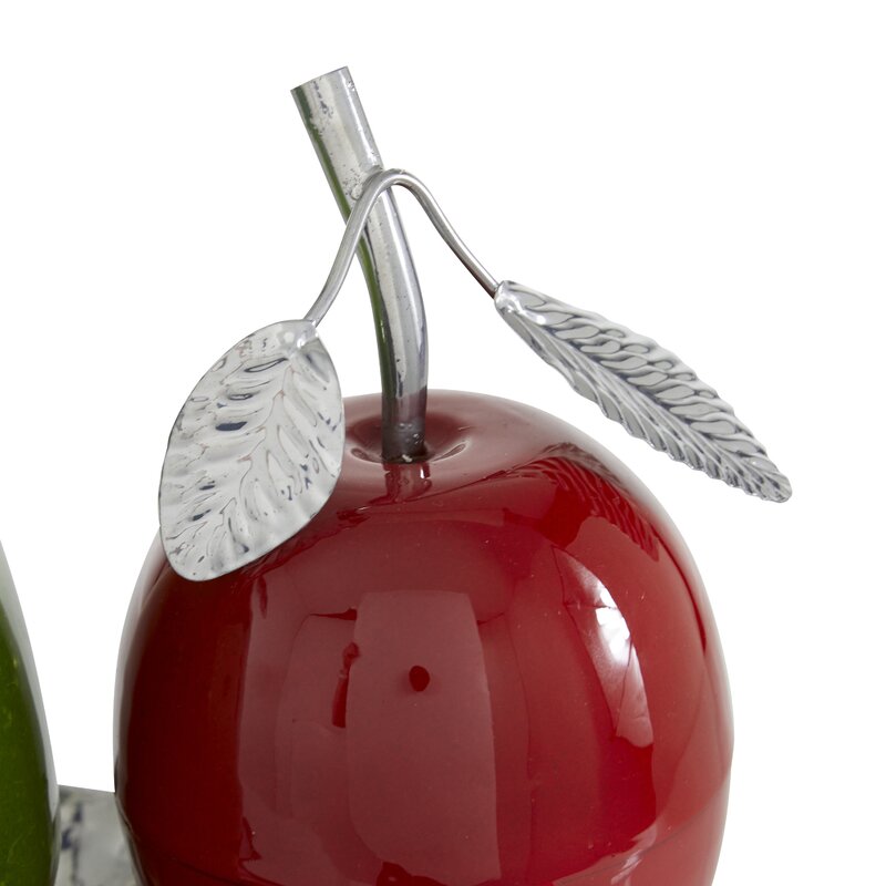 3 Piece Tormarton Fruit Sculpture Set, 10.65'' x 18.4'' x 9.5''