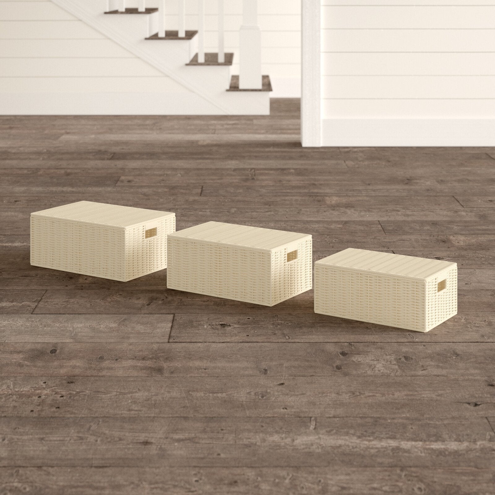 3 Piece Wicker Basket Set AH008