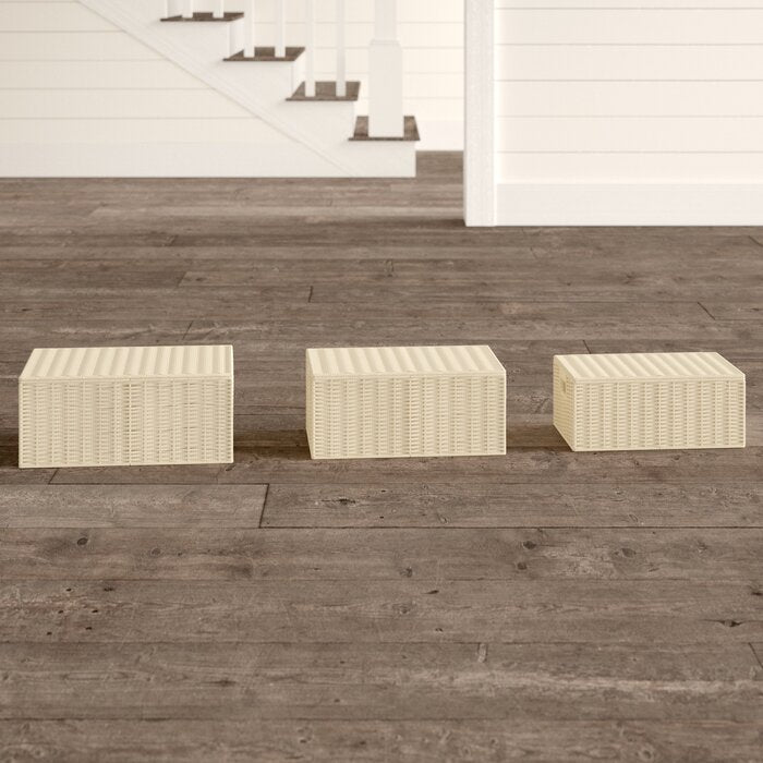 3 Piece Wicker Basket Set AH008