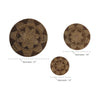 3 Piece Wicker Basket Trays Wall Décor Set