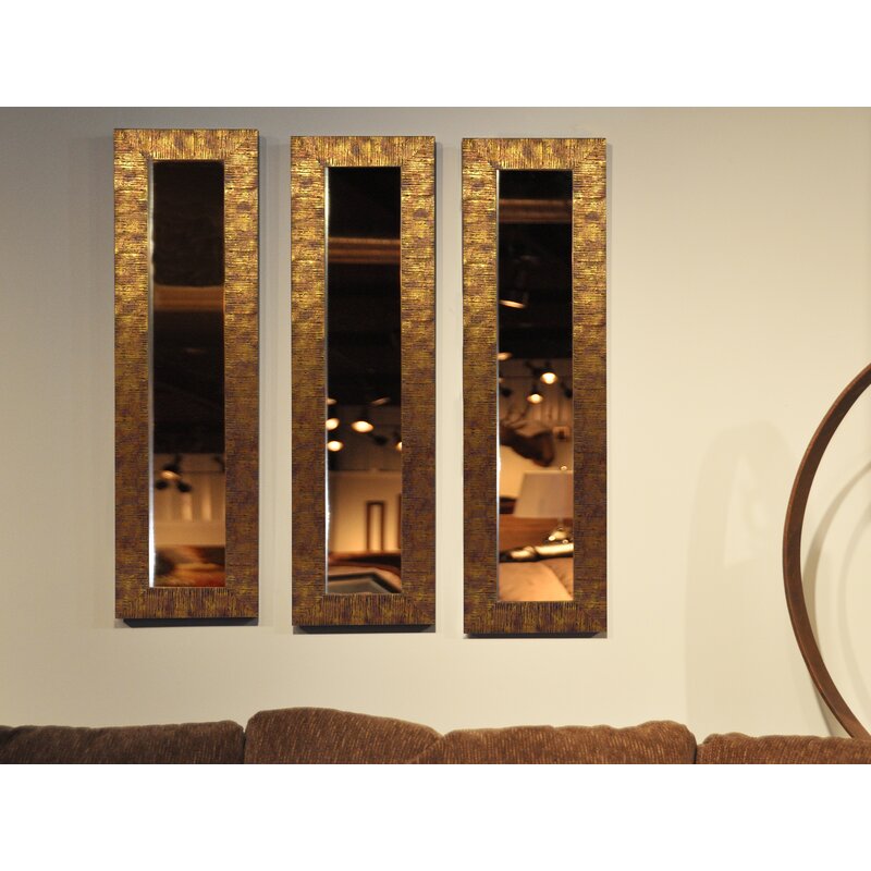 3 Piece Winkfield Panels Modern & Contemporary Mirror Set K7126