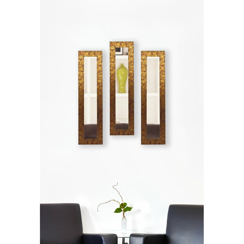 3 Piece Winkfield Panels Modern & Contemporary Mirror Set K7126