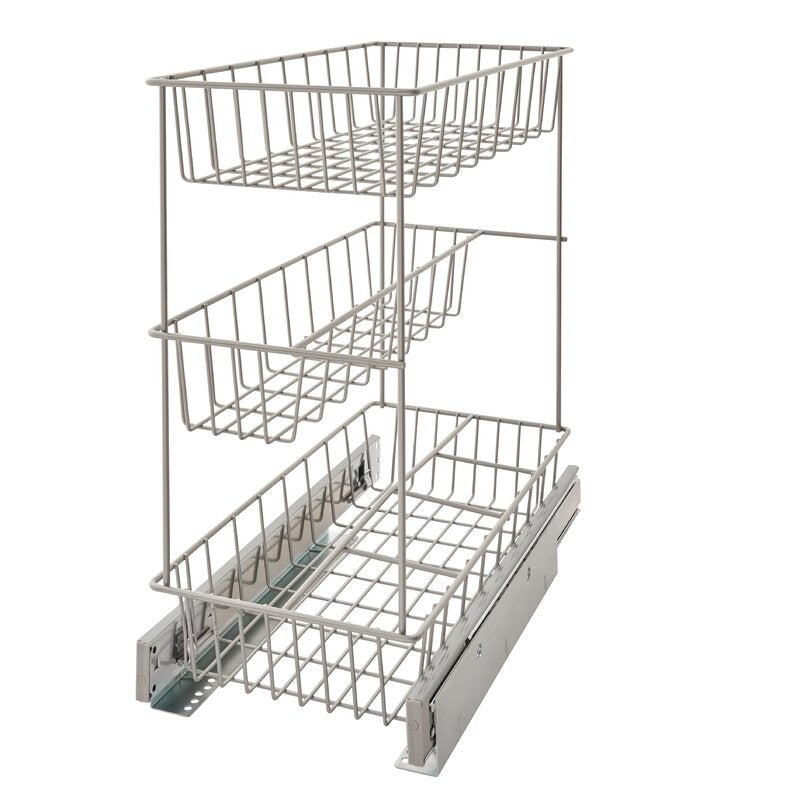 3 Tier Compact Kitchen Cabinet Pull Out Drawer QL195