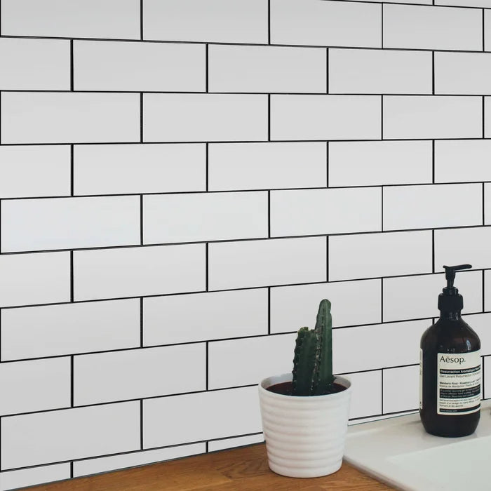 3" X 6" Aluminum Peel & Stick Subway Tile, (15 Tiles)