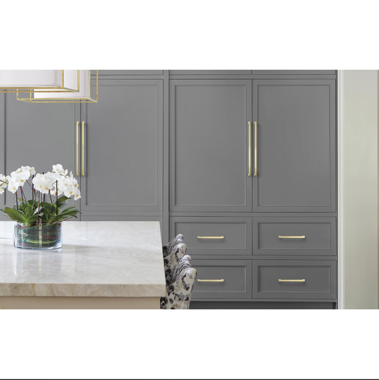 Blackrock - 8" Centers Appliance Pull in Golden Champagne - Amerock ss583
