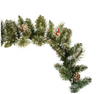 6 ft. Snow Cashmere Mix Pine Garland 106-Tips and Pinecones and Berry