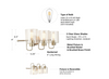 3-Light Brushed Nickel with Brass Vanity