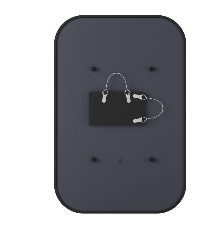 24"x 36" Hub Rectangular Wall Mirror Black - Umbra