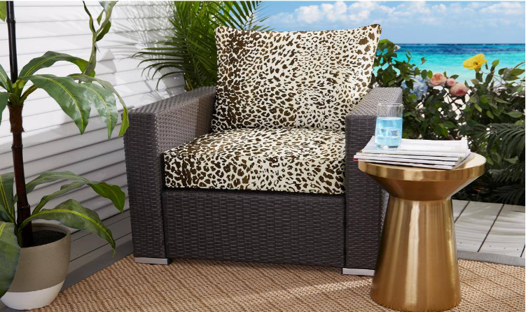 23.5 in. x 23 in. x 5 in. Deep Seating Outdoor Pillow and Cushion Set in Sunbrella Instinct Espresso (set of 2)