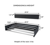 27.5 in. x 3.9 in. White Wall Mount Retractable Indoor/Outdoor Laundry Garment Rack VB387