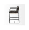 Mercana Stamford Black 26-in H Counter height Upholstered Bar Stool