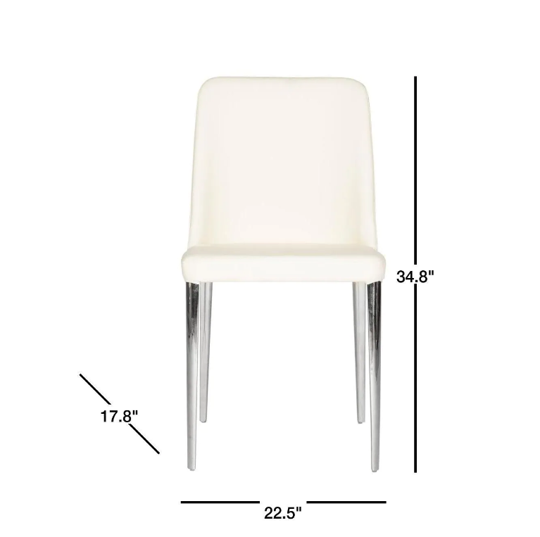 Baltic Buttercream Bicast Leather Dining Chair (Set of 2) VB382