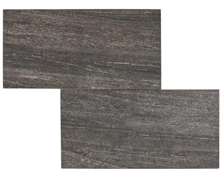 Urban Craft Graphite 12" x 24" Glazed Porcelain Floor and Wall Tile (15.6sqft/case) (24 cases, approx 375sqft) KBO367 (24 boxes)