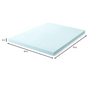 4 Inch Gel and Aloe Infused Memory Foam Topper - Full