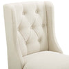 Baronet Tufted Button Upholstered Fabric Bar Stool,Beige