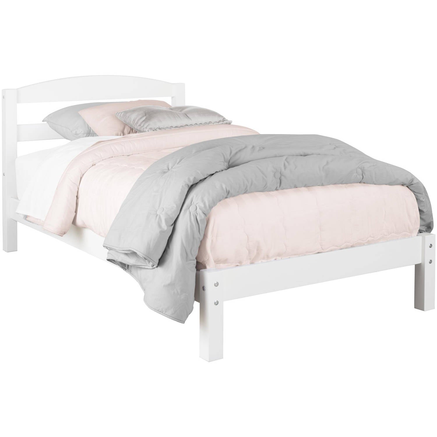 Better Homes & Gardens Leighton Twin Size Bed Frame, Bedroom Furniture, White RM320