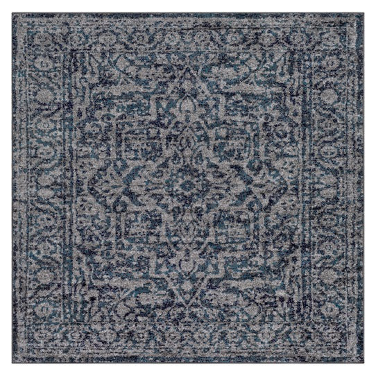 Surya Monte Carlo 9 x 12 Navy Indoor Border Oriental Area Rug  TR64