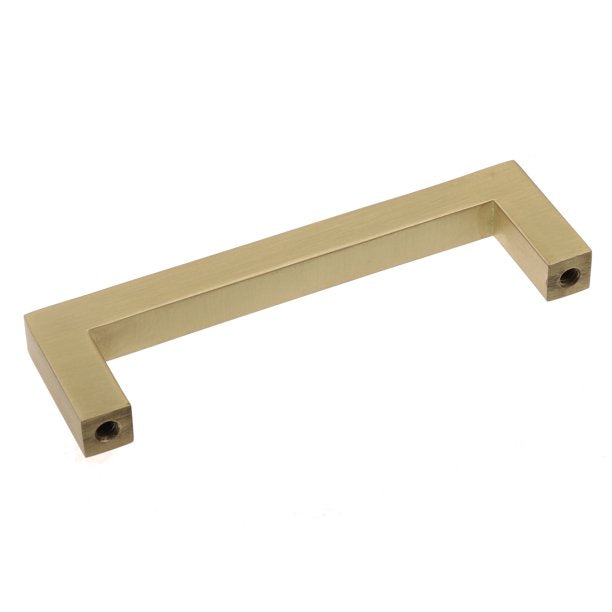 3 3/4 in Center Solid Square Bar Cabinet Pulls, Satin Gold, Pack of 10