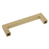 3 3/4 in Center Solid Square Bar Cabinet Pulls, Satin Gold, Pack of 10