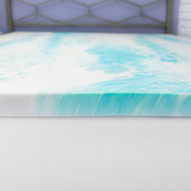 2" Gel Swirl Memory Foam Mattress Topper Full