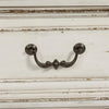 Magnolia Manor Armoire Base  with Antique Brass Knob and Bail Hardware in Antique White Finish (TTR436?)