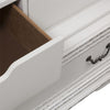 Magnolia Manor Armoire Base  with Antique Brass Knob and Bail Hardware in Antique White Finish (TTR436?)
