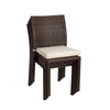 4-Piece Brown Liberty Wicker Outdoor Patio Dining Chair Set 35