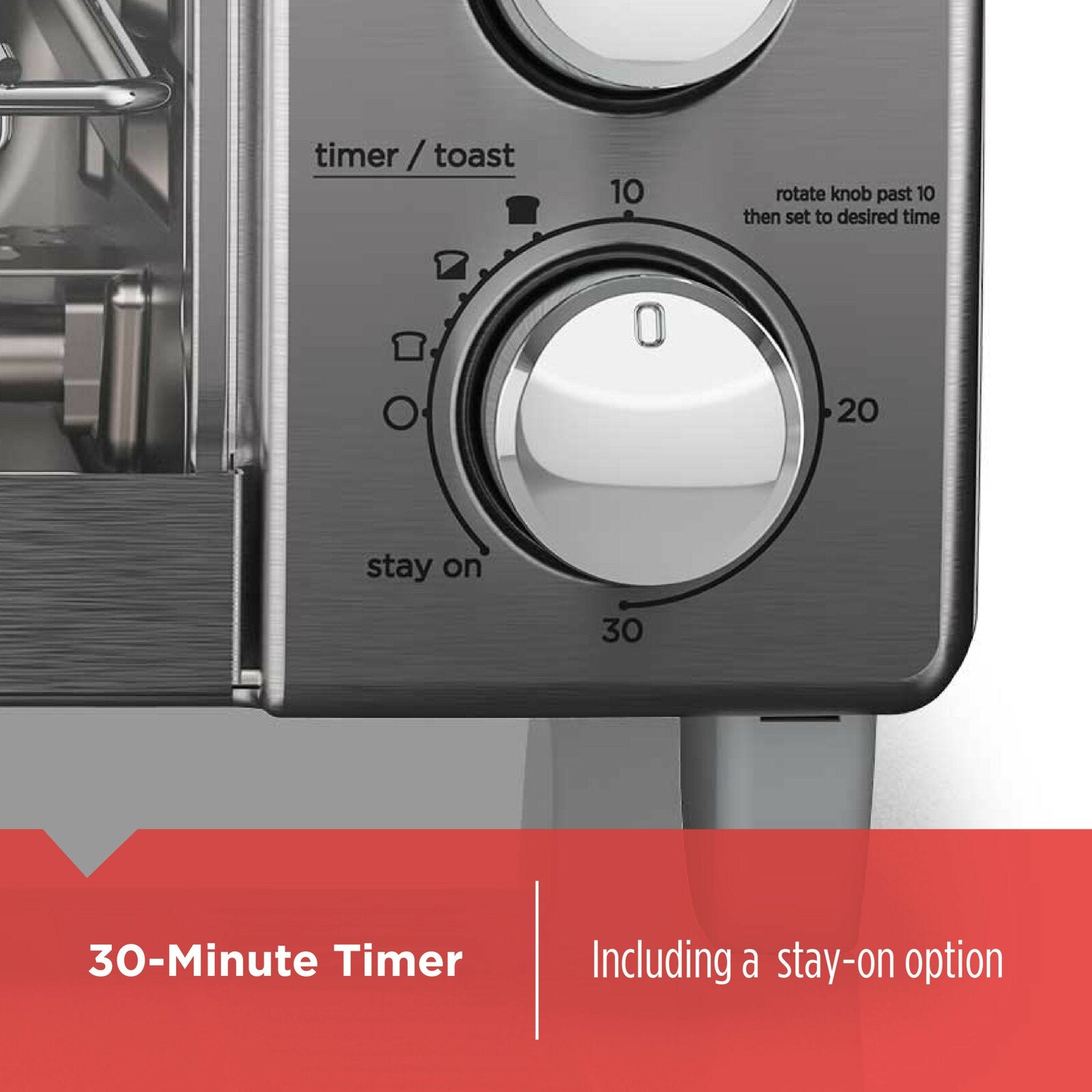 4-Slice Stainless Steel Toaster Oven with Natural Convectio TTR572