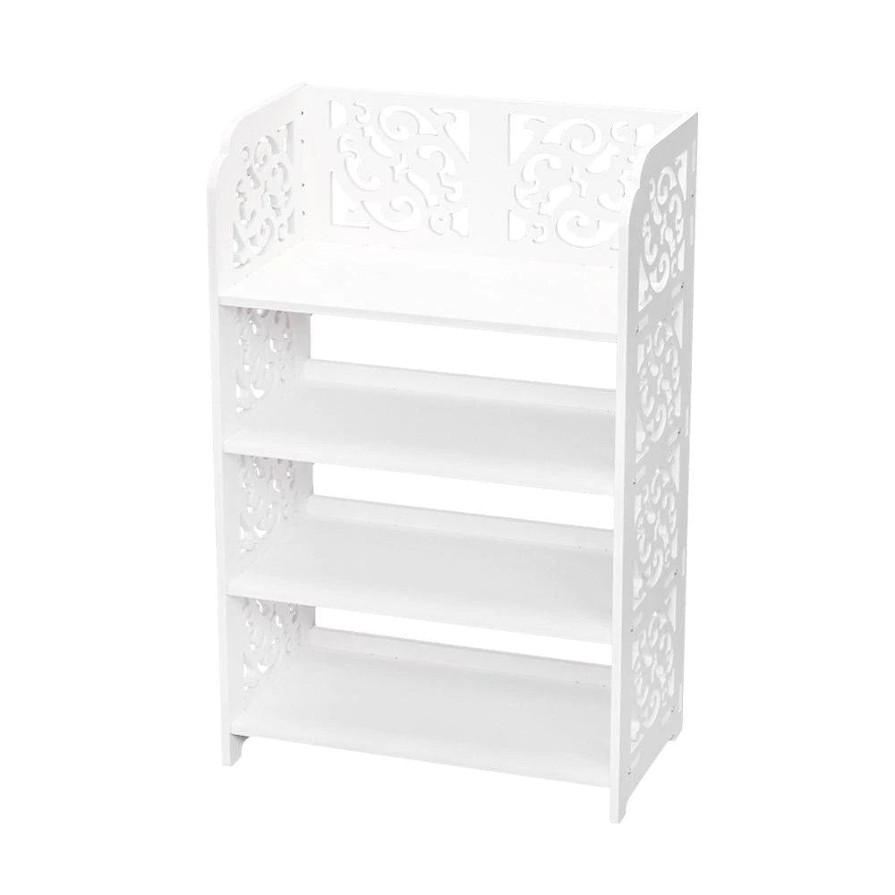 4 Tier Home Storage Organizer Standing Shoe Rack Shelf Cabinet