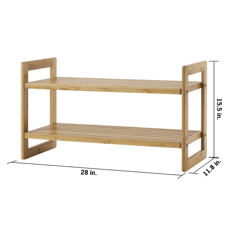 4-Tier 12 Pair Stackable Shoe Rack (Set of 1 only) KB267