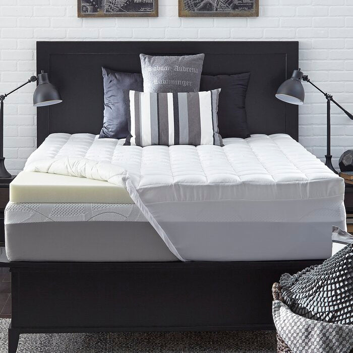 4.5" Memory Foam and Down Alternative Mattress Topper - Queen (#K3634)