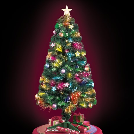 Fiber Optic Tabletop Christmas Tree - 47"H