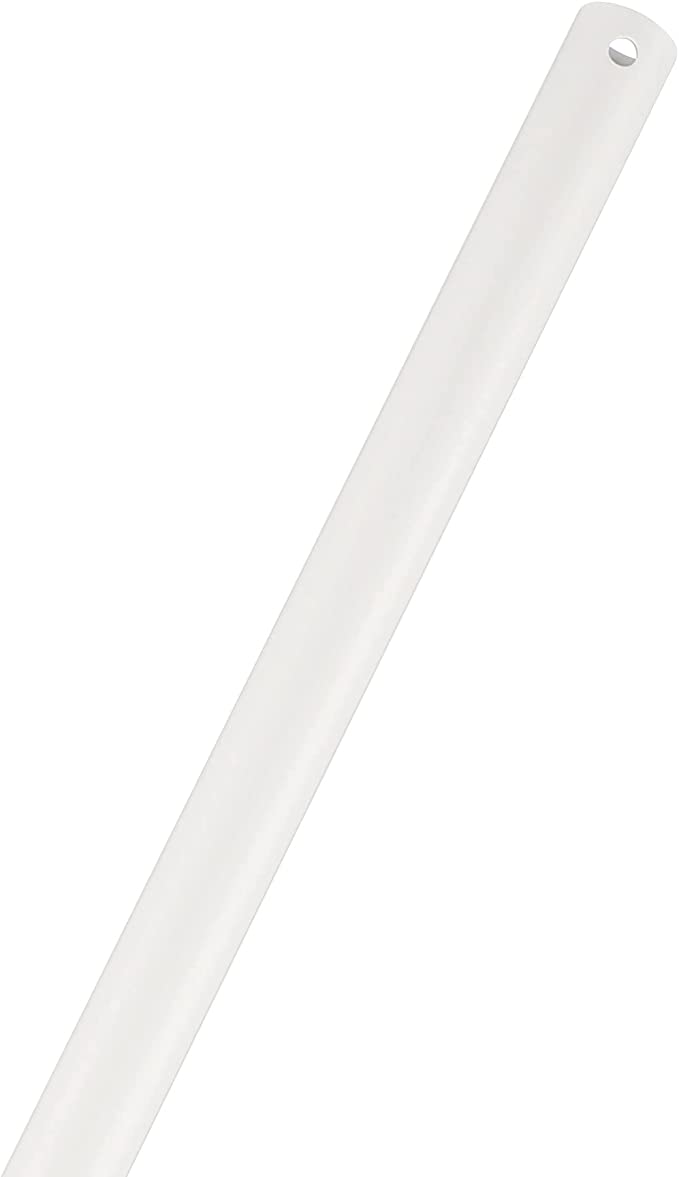 12in Ceiling Fan Extension Downrod in Matte White