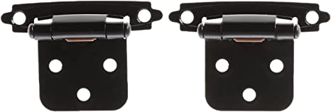 1-15/16 in. (49mm) Self-Closing Overlay Hinge, Oil Rubbed Bronze, (Set of 2)