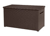 KETER Java XXL 230 Gallon Resin Rattan Look Large Outdoor Storage Deck Box for P