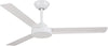 52 Inch Ceiling Fan 3 Blades in Flat White Finish