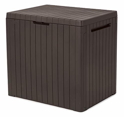 KETER Java XXL 230 Gallon Resin Rattan Look Large Outdoor Storage Deck Box for P