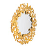 36.3-in W x 36.3-in H Irregular Gold Framed Wall Mirror