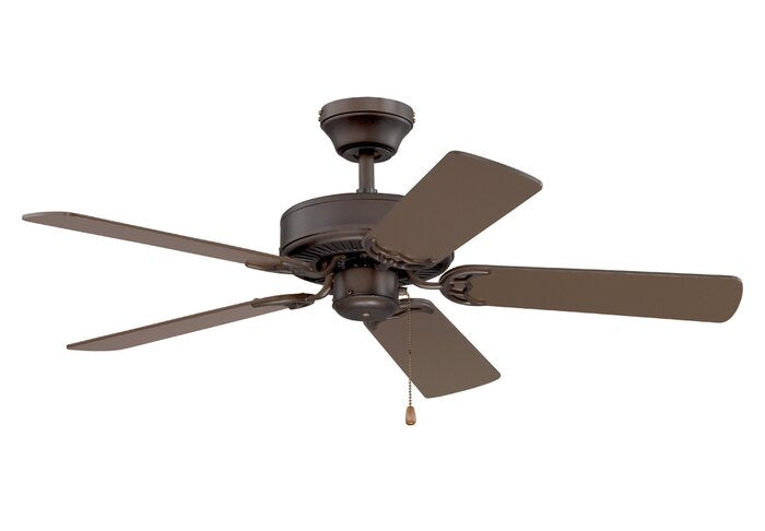 42" Daramanivong 5 Blade Ceiling Fan, Bronze (#K1690)