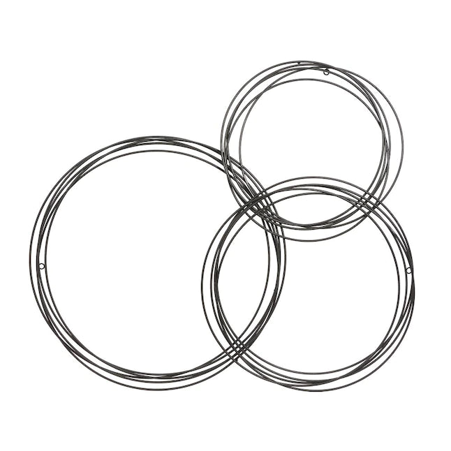 3-in W x 41.5-in H Metal Geometric Abstract Wall Sculpture