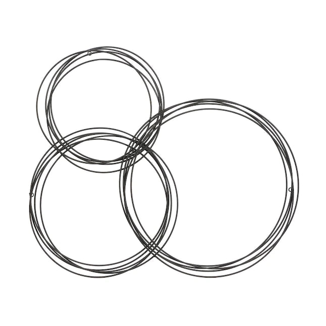 3-in W x 41.5-in H Metal Geometric Abstract Wall Sculpture
