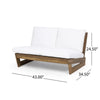 43'' Wide Outdoor Loveseat with Cushions