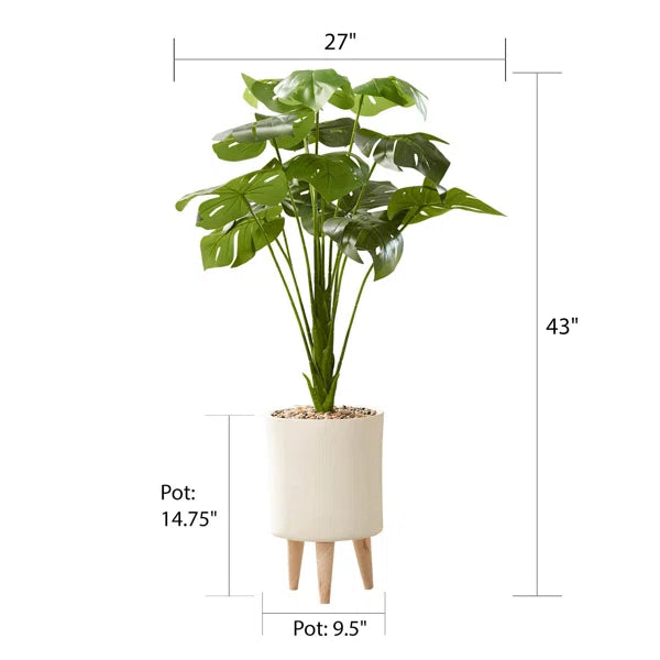 43" Artificial Monstera Plant in Pot