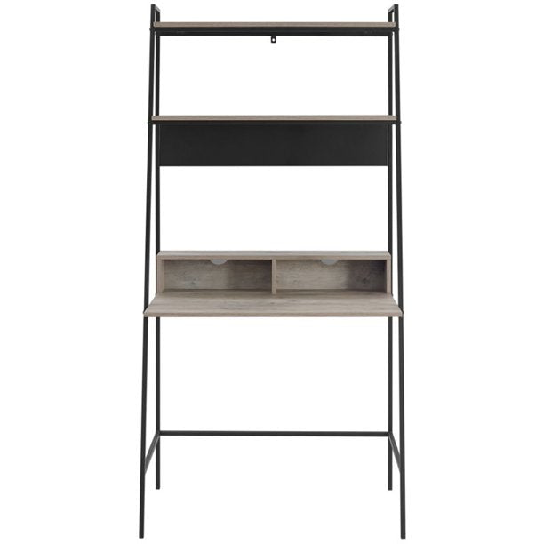 36 inch Metal and Wood Ladder Desk in Grey Wash *AS-IS*