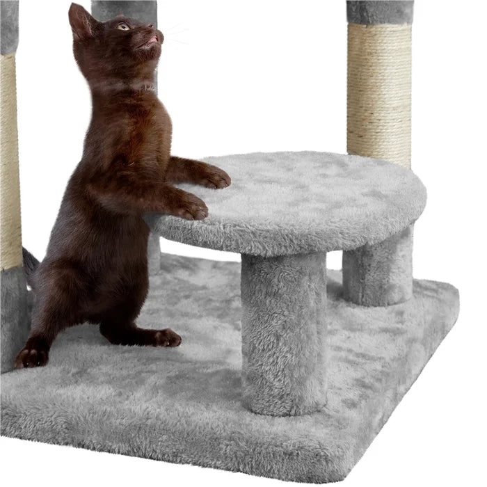 Light Gray 46" Burrowsville Cat Tree