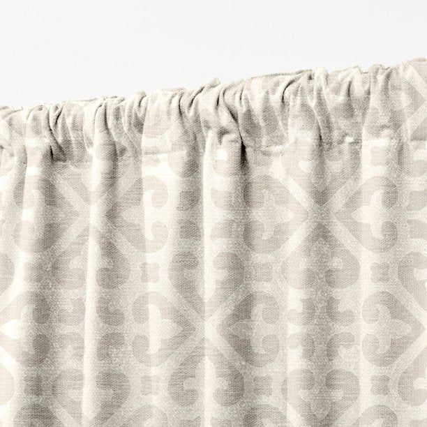 Terrain Blackout Soft Pattern Jacquard Woven with Lining Rod Pocket Curtain Panel, 54W x 84L "