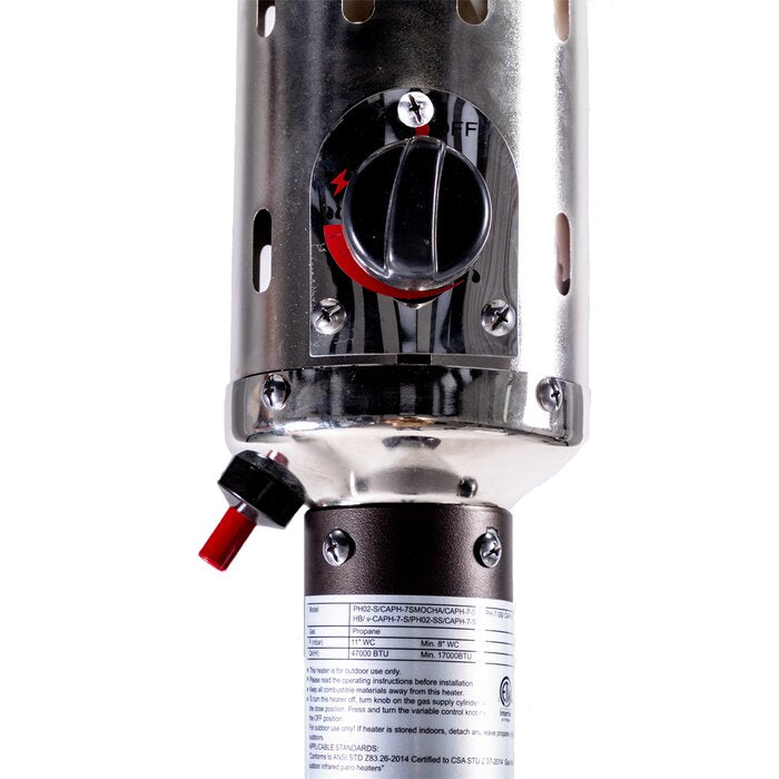 47,000 BTU Propane Standing Patio Heater
