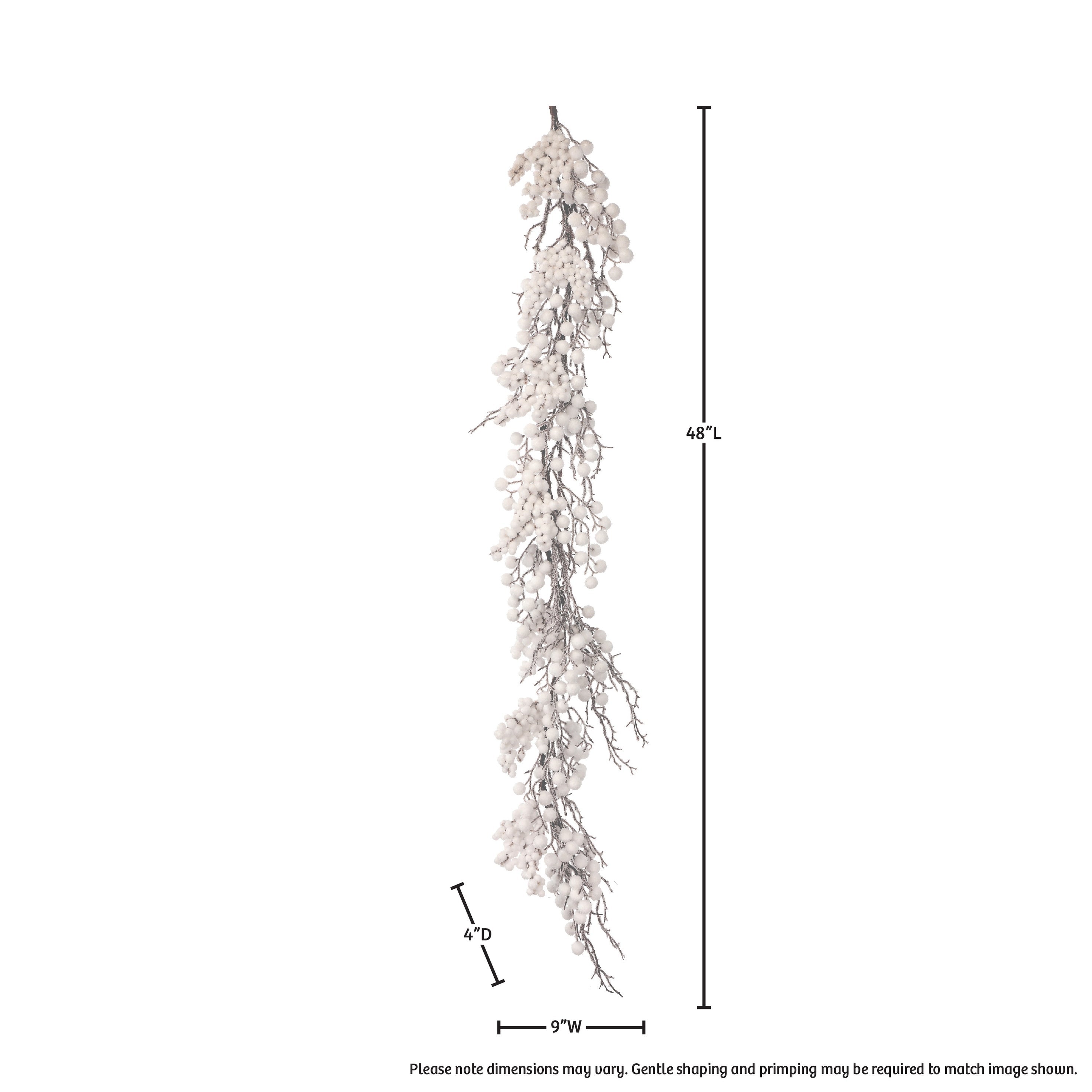 4' Snowy Garland (#K5542)