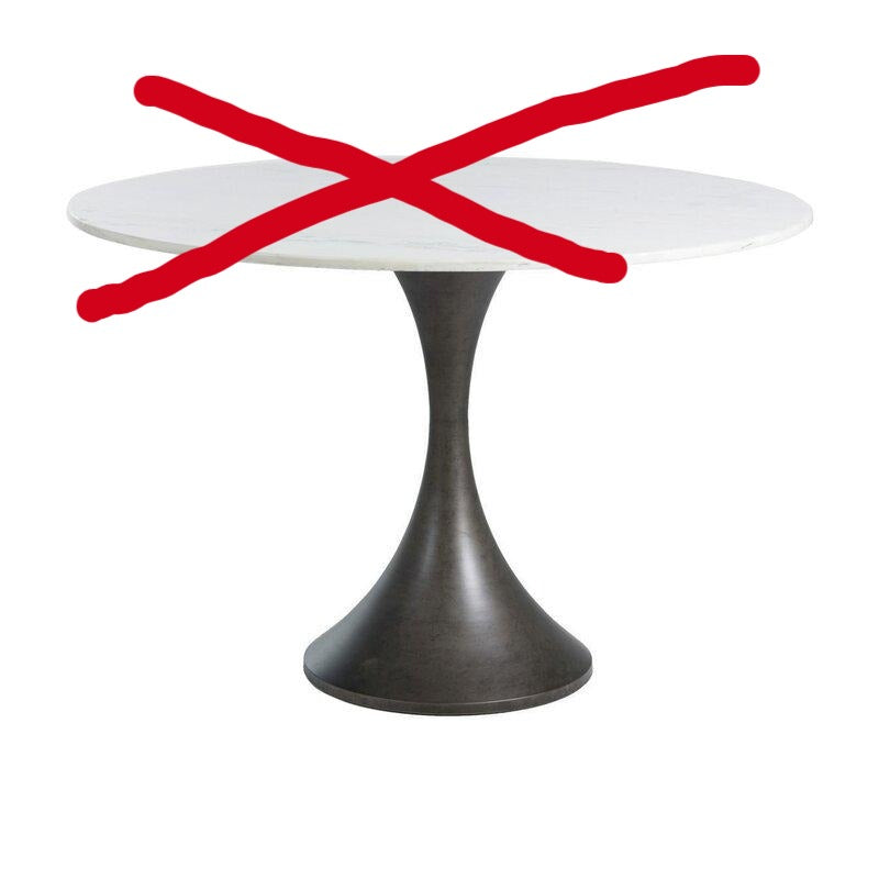 48'' Pedestal Dining Table Base KB504